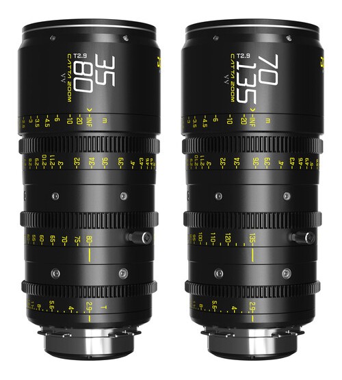 DZOFilm CATTA Ace FF 35-80 & 70-135mm T2.9 Zoom Lens Bundle